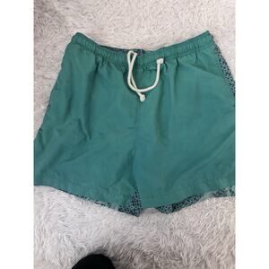 Tommy Bahama men's sz. M vintage green tropical swim trunks.Great color